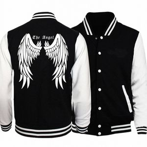 Weiß Winged Bicycle Drag Print Weibliche Jacke Harajuku s-5XL StreetwearFi Casual mantel Herbst Casual Butt Uniform Mann X0US #