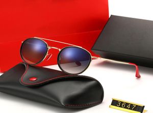Spolaryzowane okulary przeciwsłoneczne dla mężczyzn kobiety metalowe lustro lustro polaroidowe okulary przeciwsłoneczne z futerałami prezentowymi i pudełkiem 36477779165