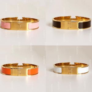 2024 Bangle stainless steel gold bracelet fashion jewelry men and women bracelets Wedding Gifts 17cm 19cm