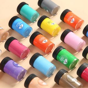 Tipps: 24-Farben-Acryl-Set, 25-ml-Glas zum Versenden, 6 Malstifte, Wandmalerei, abwaschbar, handbemalte Wandfarbe zum Selbermachen