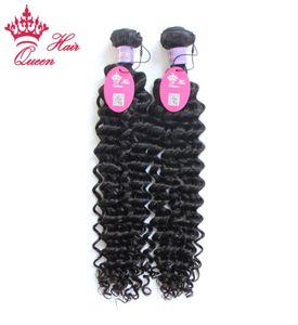 Queen Hair Virgin Malaysian Deep Wave Virgin Hair Extensions Malaysisches Curly Virgin Hair 2 Stück / Los 8quot28quot100gStück 1B2289614