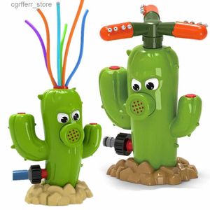 Gun Toys Cactus Sprinkler Outdoor Sprinkler Toy Backyard Garden Water Toy Summer Garden Cartoon Sprinkler Baby Shower Toy240327