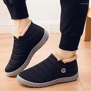 Casual Shoes Winter Waterproof Sneakers Men's Fashion Outdoor Work Keep Warm For Men Snow Driving Footwear