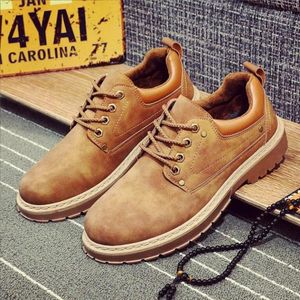 Casual Shoes Brand Men Spring Autumn Waterproof Solid Sosa-Up Man Fashion Flat with Pu Leather Shoe