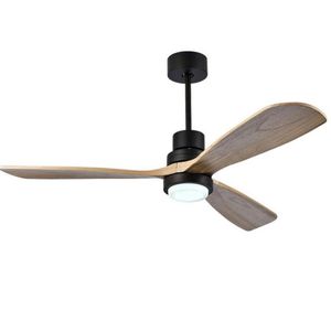 Vintage wooden Ceiling Fan With Light and Remote 42 52 inch creative ceiling fan 3 Kinds of Speed 110V 220V205t6079245