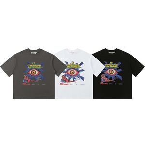 ハウスオブエラーの真実の白いインクダイレクトスプレーD男性と女性のための半袖のゆるいTシャツの印刷