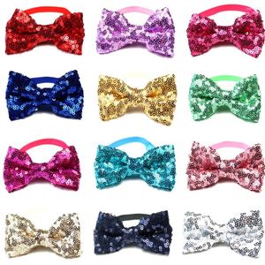 Dog Apparel 50pcs Shining Christmas Pet Supplies Cat Wedding Accessories Bow Ties Neckties Holiday Groomiing Products