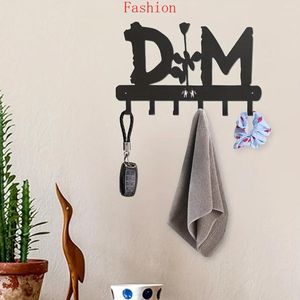 Hooks CIFBUY Metal Creative Alphabet Silhouette Key Hanger Household MultiPurpose Clothes Bag Christmas Decorative Holder Wa