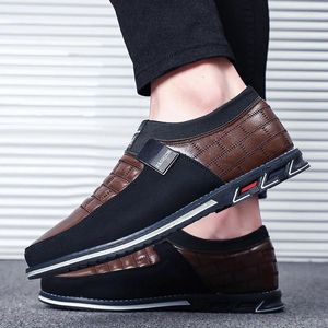 Casual Buty Designer Duży rozmiar 38-48 Oxfords skórzane mężczyźni Masowe poślizg na formalnej biznesowej suknia ślubna zapatos