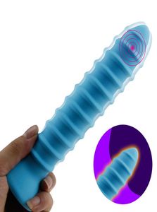 Screw Thread Anal Plug Dildo Vibrator AV Stick Clitoris Stimulator Massager Sex Toys For Women Masturbator9374769