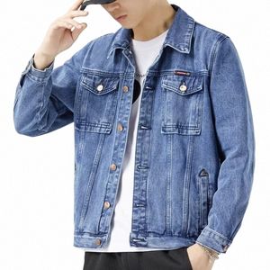 Nya herrar denimjackor Vintage Classic Style Motorbicyle Winter Jacket Men Slim Stretch Cot Casual Jeans Coats Male Spring 533b#