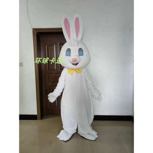 Trajes de mascote novo adulto espuma moda lebre branco coelhinho da páscoa pelúcia natal fantasia vestido de halloween traje da mascote