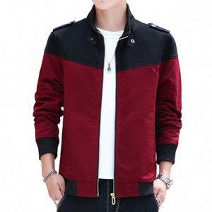 uomini bomber giacca 2023 nuova primavera autunno patchwork giacca a vento casual cappotto outwear giacca militare tattica abbigliamento maschile k5c7 #