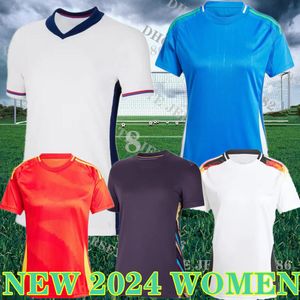 2024 Women Football Jersey England 2025 National Team Copa America Cup Camisetas 24 25 Soccer Shirt Spanien Italien Tyskland Portugal Italien uniform skjortor Bellingham