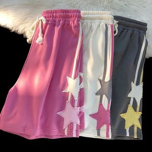 Star Sticker Y2k Summer Shorts Men Women Harajuku Trend Sports Pants Short Casual Gym Basketball Shorts Korean Shorts 240325