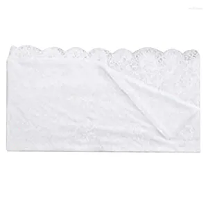 Table Cloth SV-White Lace Rectangular Tablecloth Embroidery Rustic Dining Retro Rattan Flower Decoration Wedding