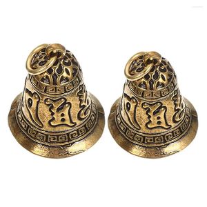 Party Supplies 2 PCS mässing Bell Pendant Family Gifts Crafts Supply Bells bil jullekorationer vindklockor hängande mini