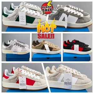 New Luxury Seankers Shoes Suede Sneakers Pink Fusion Grey red Black White Dark Green Ambient Sky Men Women Trainer Casual Shoe size 36-47