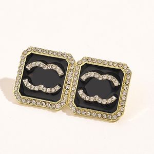 New Style Letter Earrings Designer Studs Brand Jewelry Classic 925 Silver Stud Design Men Women Crystal Pearl Earring Lover Gifts Couple Fashion Accessories