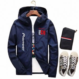 Vår- och sommaren 2020 Ny DJ Pieer Pro Hooded Men's Jacket Men's Casual Windbreaker Zipper Thin Secti Hooded Jacket Men G9fe#