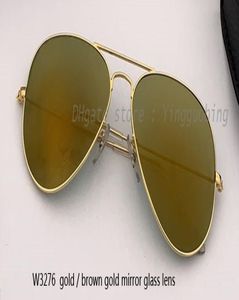 All'ingrosso-nuova vendita calda estiva Specchio aviazione Occhiali da sole Uomo Donna Vintage Design de sol masculino marca UV400 gafas 55mm 58mm 62mm8344305