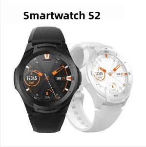 Часы TicSmartwatch S2 Wear OS от Google Smartwatch Встроенный GPS 24-часовой монитор сердечного ритма для мужчин 5ATM IP68 Водонепроницаемый для IOSAndroid