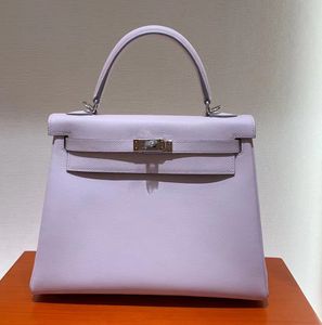 28 cm Marke Totes Designer -Tasche Frauen Fashion Schulter Handtasche Voll handgefertigt schnelle Ledernähte geteilte Farben Großhandel Preis