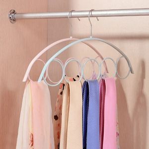 2024 1Piece Scarf Hanger PP Material Hanger For Scarves Plastic Circles Scarf Hanger Organizer Neck Tie and Belt Hanger