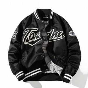 Hip Hop Baseball Kurtka mężczyźni kobiety haftowa kurtka literowa kurtka streetwearowa Fi vintage pary wiatrówki wiosenne jesień w4dz#