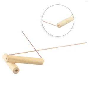 Measuring Tools 99.9% Pure Copper Probes Rod For Divination Tool With Wooden Handle Round Poles Wood Water Treasure Accessorie
