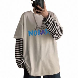kpop Popolare Stray Kids Album stampato T-shirt unisex Abbigliamento coreano StrayKids Cantante Lettera Estate oversize Lg Sleeve T-shirt J9HW #