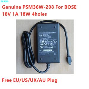 Adapter äkta PSM36W208 +18V 1A 18V 1A 18W 4HOLE 4PIN PSM36W201 AC Switching Power Supply Adapter för Bose SoundDock I -laddare