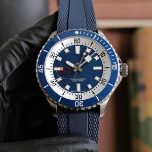 U1 Top AAA Quality Bretiling Men's Watch Super Ocean Avenger series automatic mechanical men's watch Blue Rubber belt Men Watches Sapphire Designer 1884 Wristwatches