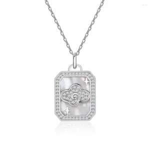 Chains 2024 Cloud Star Square Brand Fritillaria Necklace For Women S925 Pure Silver Fashion Light Luxury Collar Chain