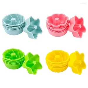 Baking Moulds 6 PCS Cake Mold Sets Silicone Types Pan For Donut Dessert Bread Toast Kitchen Homemade DIY Tools Supplies