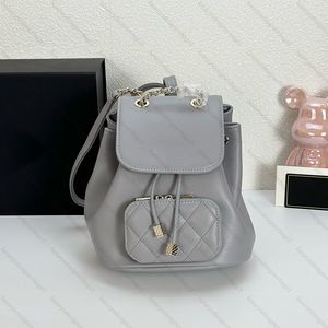 Mini ryggsäck designer ryggsäck för kvinna skolväska högkvalitativ läder tygväska crossbody väskor kedjor axelväska lyx ryggsäck stil bokväska