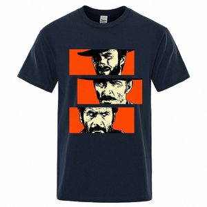 the Good the Bad and Ugly Bldie Angel Eyes Tuco Cowboy T Shirt Men Women Il buo brutto cattivo Oversized Cott Tee shirt A05Q#