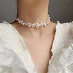 Collana orecchini set girocollo di perle da sposa per donne ragazze regali di gioielli formali classici graziosi vintage