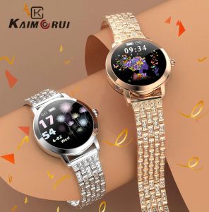 Watches 2024 Lovely Smart Watch for Women IP68 Waterproof Hevert BP Message Påminnelse LW10 Smartwatch Connect för Xiaomi Android iOS