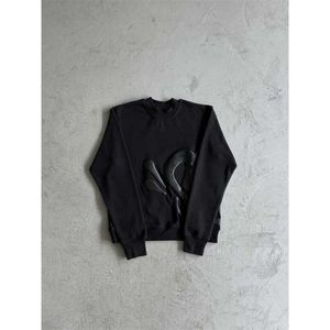 Новый комплект из темного свитера с круглым вырезом и брюками Synaworld Central Cee Personal Street Fashion Brand Ukdrill