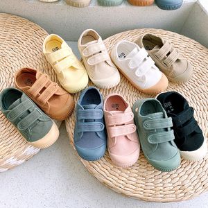 Canvas baby barnskor springer grön svart röd grå spädbarn pojkar flickor småbarn sneakers barn skor fotskydd vattentäta avslappnade skor