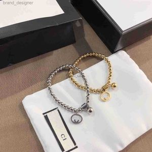 Fsshion Stamp Bracelets Women Bangle Wristband Cuff Chain Designer Letter Jewelry Gold Plated Stainless Steel Wedding Lovers Gift Bangles Wholesale