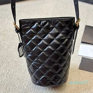 Designer torebka torebka kubełko kobiet czarne ramię Crossbody Męskie skórzana torebka portfel diamentowy