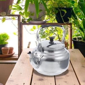 Servis uppsättningar 2st Metal Tea Kettle Stovetop Ergonomic Handle Water Pot