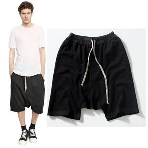 High street oversized hip hop shorts mens skate board shorts harem short pants men drop crotch sweat short pants 240313