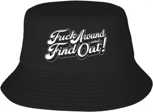 Ball Caps F K Around Find Out Hat Adjustable Funny Fashion Adult Fisherman's For Men Women Tr