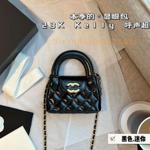 beach designer bag channelism Autumn Winter 23k Middle Ages High Beauty Handbag Lingge Chain Bag Single Shoulder Crossbody Bag