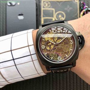 Lyxklockor för herrmekaniska armbandsur Panerrais Multifunktionsdesigner Watches High Quality Sapphire Stor diameter Watch G8W0