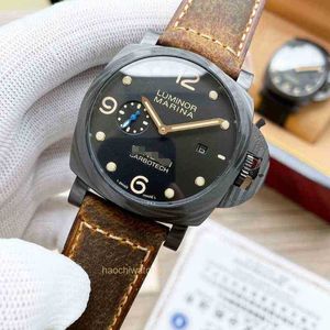 Lyxklockor för herrmekaniska armbandsur Panerrais Multifunktionsdesigner Watches High Quality Sapphire Stor diameter Watch lbil
