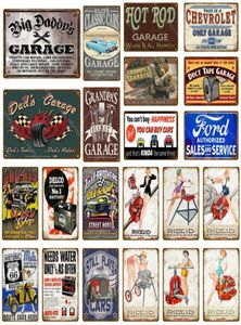 2021 Funny Designed Rod Garage Decor Vintage Metal Tin Signs Classic Car Motor Battery Tools Wall Art Plate Shabby Chic Painti1878894